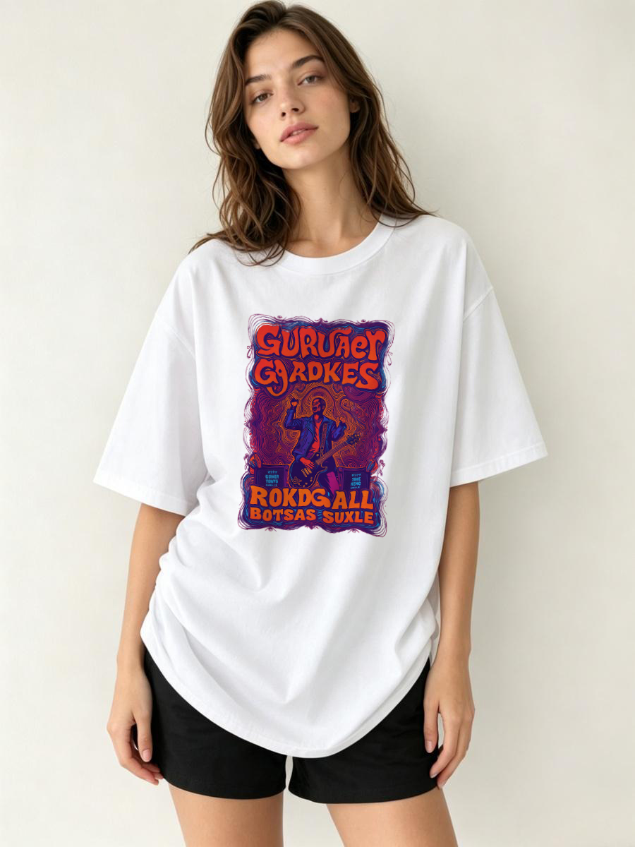 Korean Lifestyle & Kids Boutique Photos - เสื้อยืดฤดูร้อน น้ำหนักเบา ระบายอากาศได้ดี นุ่มสบาย สไตล์วินเทจ โอเวอร์ไซส์