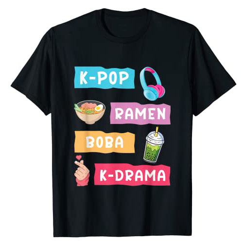 Lifestyle Korean Drama - แฟชั่น K-Pop สำหรับแฟนๆเสื้อยืดเกาหลี K-Drama & kpop