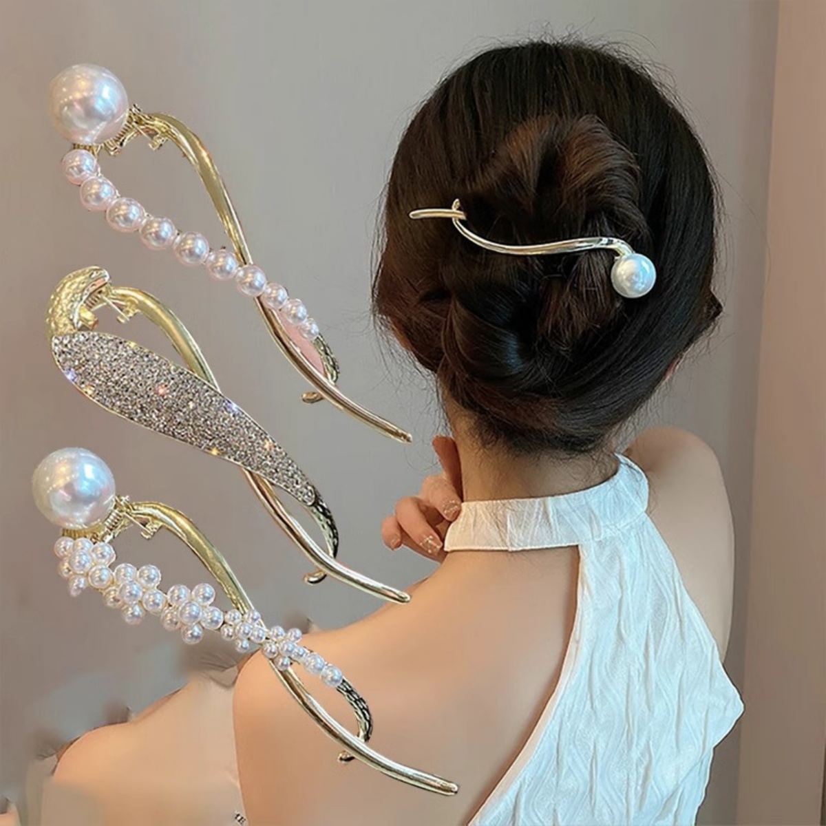 Elegant Glitter ไข่มุกผมคลิปสํ - Korean Lifestyle & Kids Boutique บทวิจารณ์และราคา