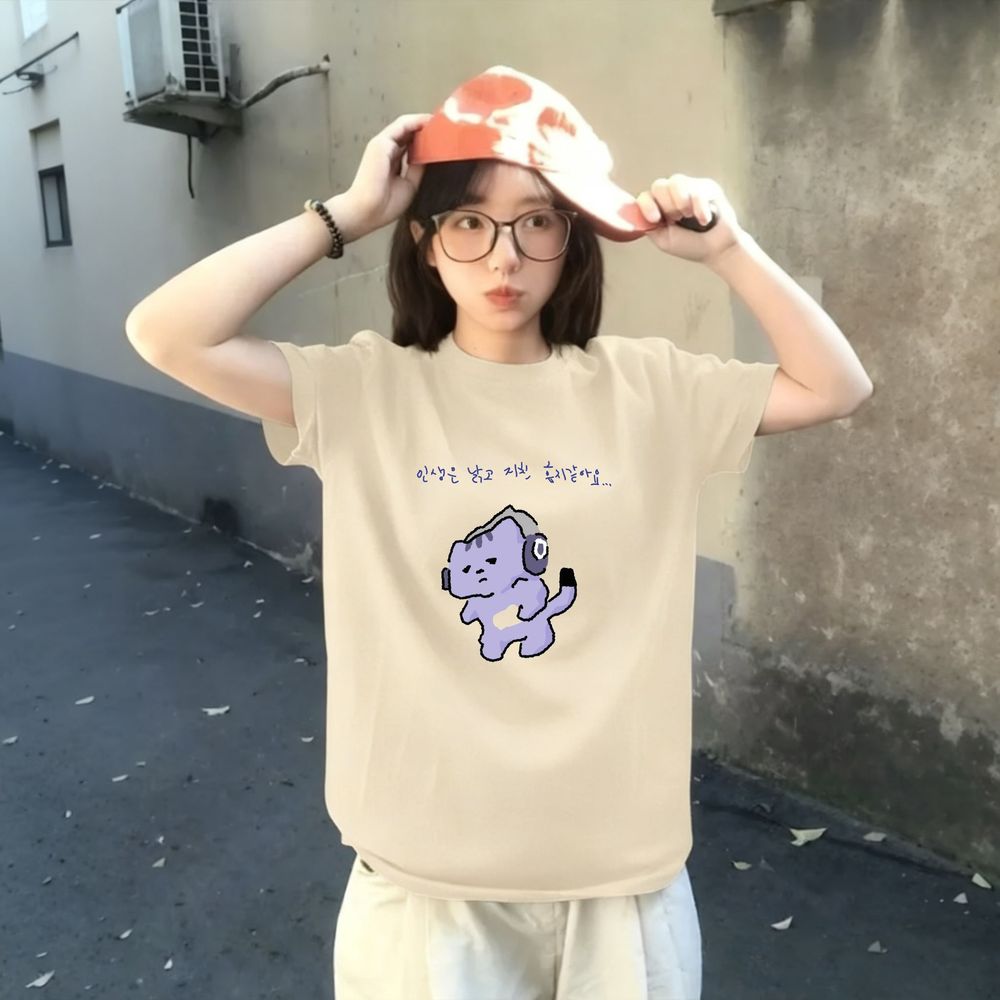 เสื้อยืดพิมพ์ลายข้อความน่ารัก  - Korean Lifestyle & Kids Boutique Photos บทวิจารณ์และราคา
