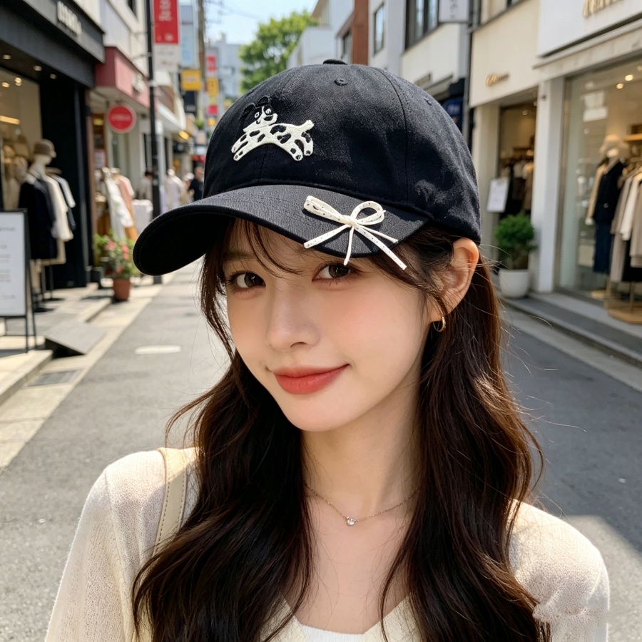 หมวกเบสบอลปักลายลูกสุนัขน่ารัก - Korean Lifestyle Student บทวิจารณ์และราคา