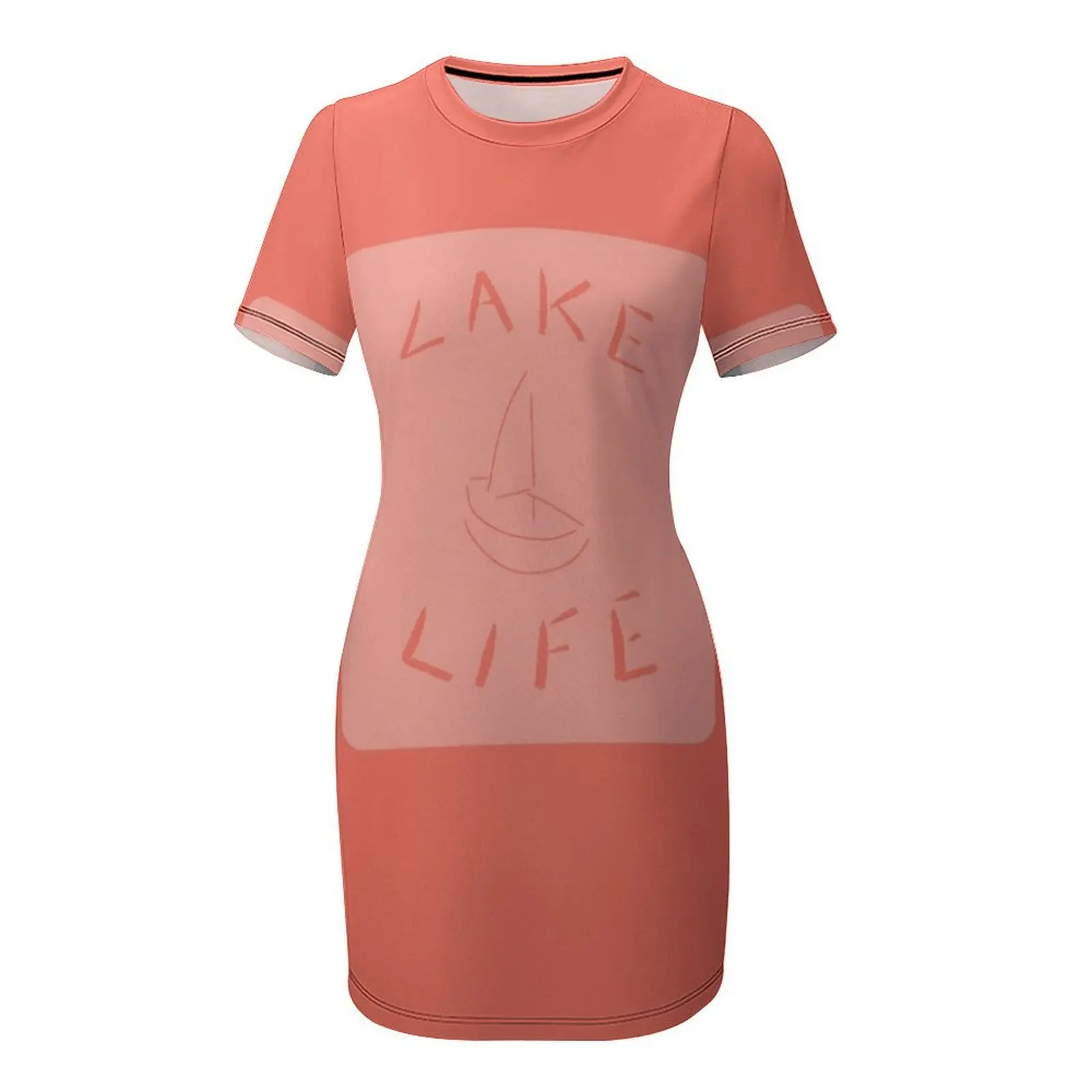 เลคไลฟ์(สีแดงอ่อน) ชุดเดรสแขนส - Korean Lifestyle Trends บทวิจารณ์และราคา